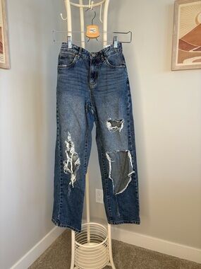 Urban Outfitters Distressed Blue Denim Kids Jeans
